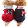 Winter Stripe Butterfly Dog Sweater