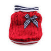 Winter Stripe Butterfly Dog Sweater